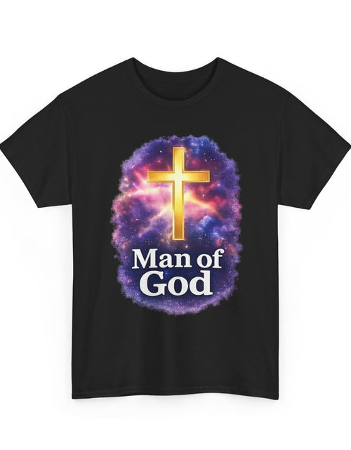 Load image into Gallery viewer, Man of God T-Shirt — Christian Cross  Men &amp; Boys Graphic Tee
