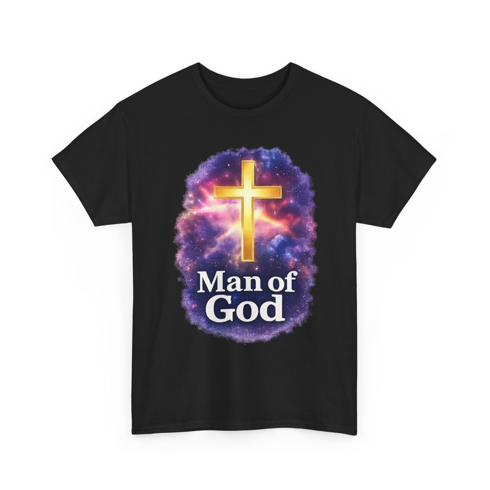 Man of God T-Shirt — Christian Cross  Men & Boys Graphic Tee