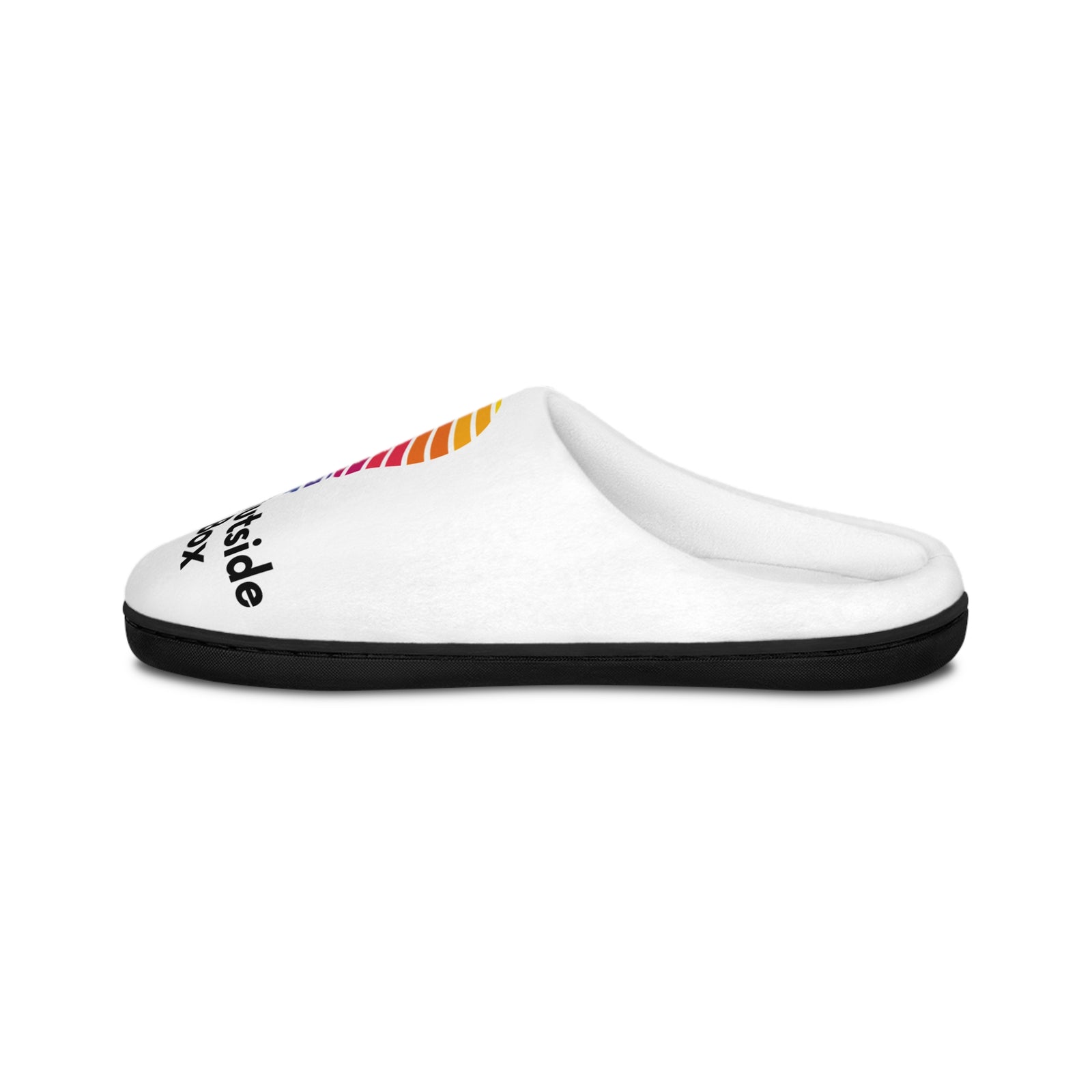 Think Outside The Box Men’s & Women's Indoor Slippers — Colorful Lightbulb Design