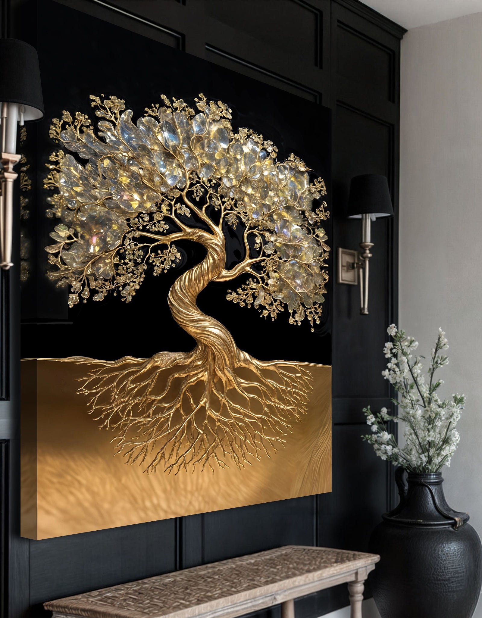 3D Minimalist Tree of Life Wall Art
