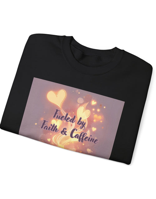 Load image into Gallery viewer, Fueled by Faith &amp; Caffeine| Coffee Lover Faith Fueled - Woman's Crewneck Sweatshirt
