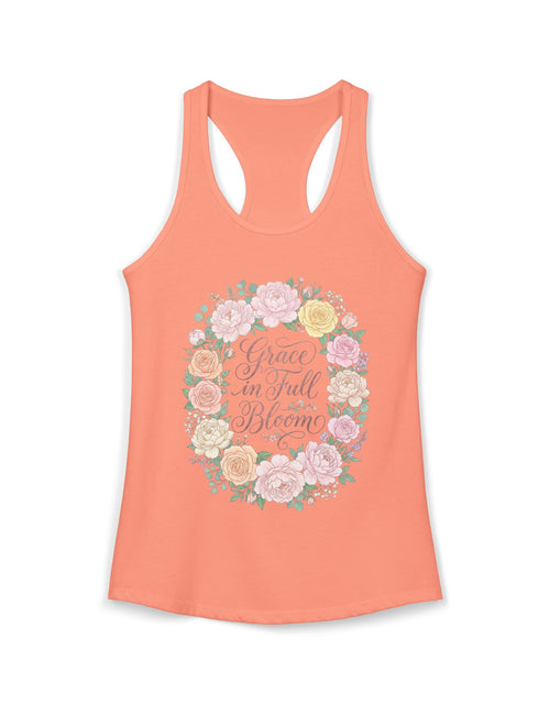 Load image into Gallery viewer, Faith Grows Here Women's Christian Tank Top – Inspirational Faith Apparel – Summer Christian Shirt
