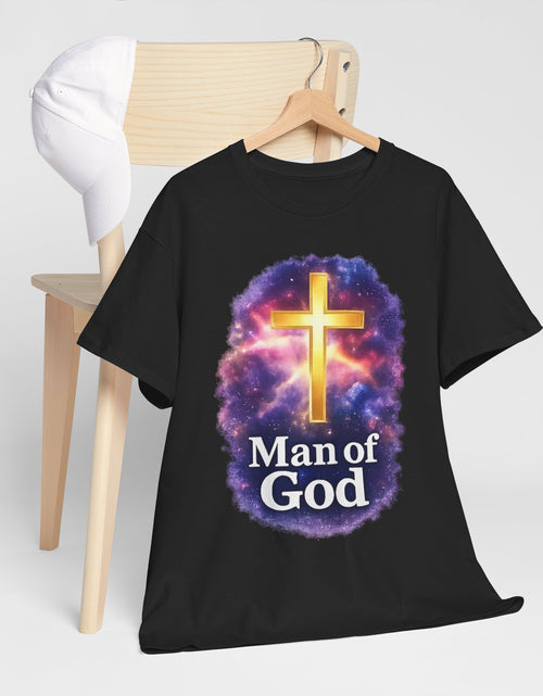 Load image into Gallery viewer, Man of God T-Shirt — Christian Cross  Men &amp; Boys Graphic Tee
