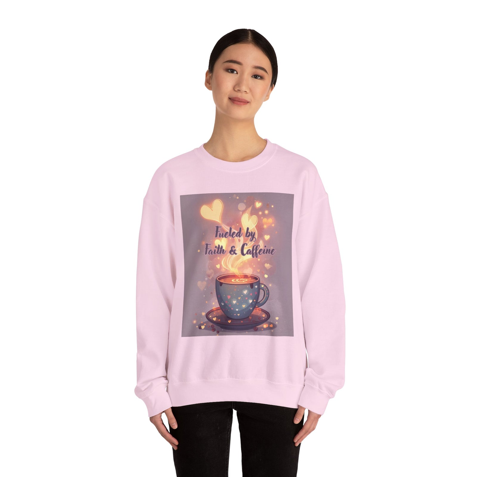Fueled by Faith & Caffeine| Coffee Lover Faith Fueled - Woman's Crewneck Sweatshirt