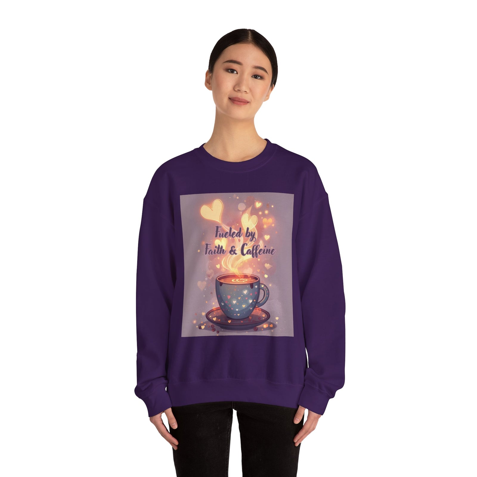 Fueled by Faith & Caffeine| Coffee Lover Faith Fueled - Woman's Crewneck Sweatshirt