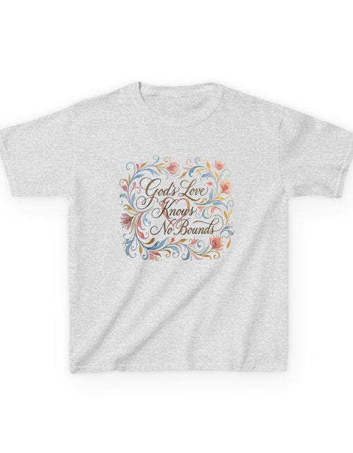 Load image into Gallery viewer, Kids Tee — "God's Love Knows No Bounds" Floral Shirt
