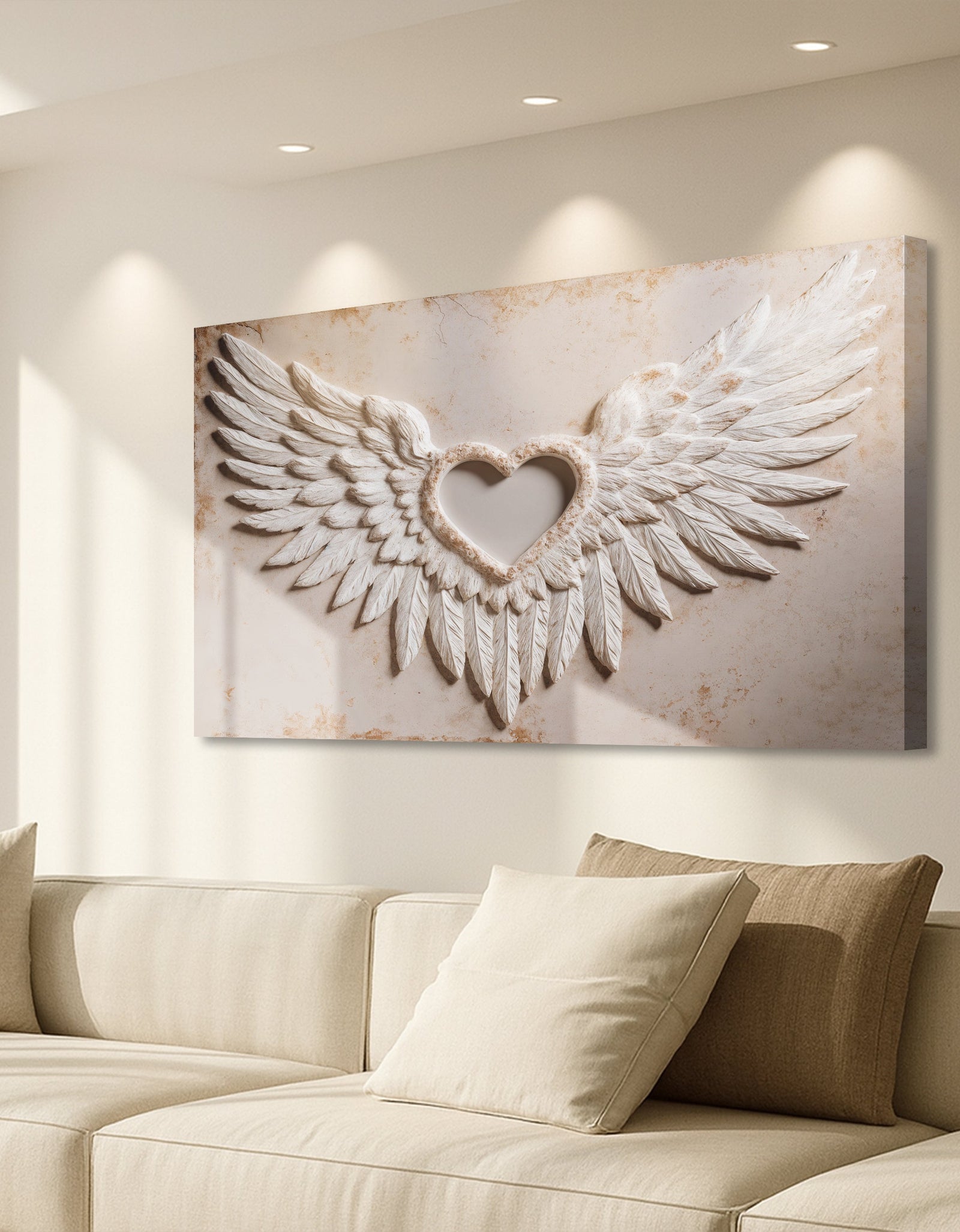 Wings of Love Abstract Wall Art II