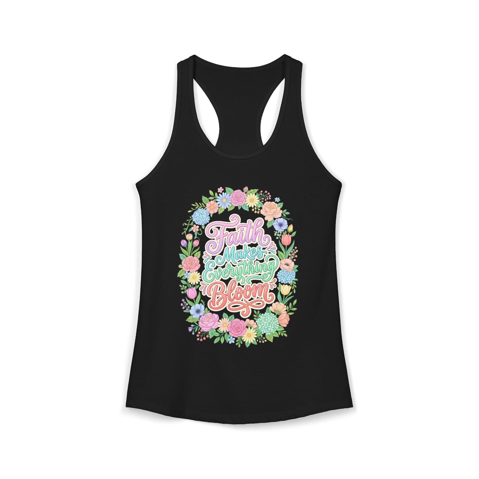 Faith Over Fear Women's Christian Tank Top – Inspirational Faith Shirt – Christian Summer Apparel