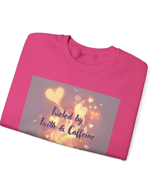 Load image into Gallery viewer, Fueled by Faith &amp; Caffeine| Coffee Lover Faith Fueled - Woman's Crewneck Sweatshirt
