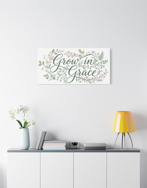 Load image into Gallery viewer, Grow in Grace Floral Wall Canvas - Home Comfort Decor
