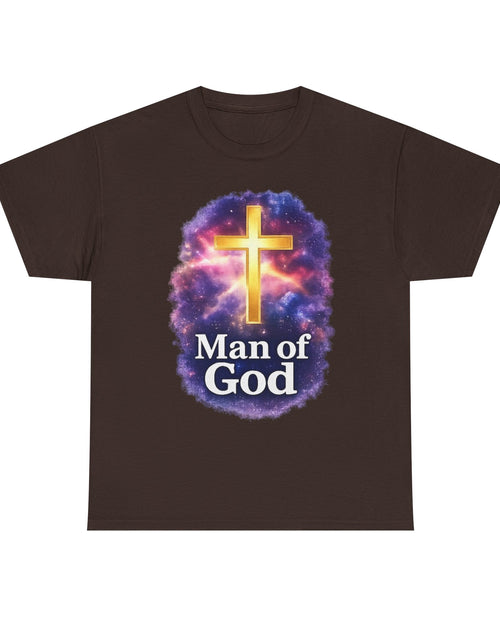 Load image into Gallery viewer, Man of God T-Shirt — Christian Cross  Men &amp; Boys Graphic Tee
