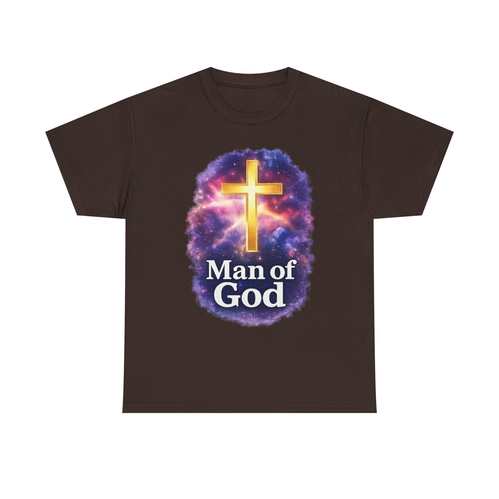 Man of God T-Shirt — Christian Cross  Men & Boys Graphic Tee