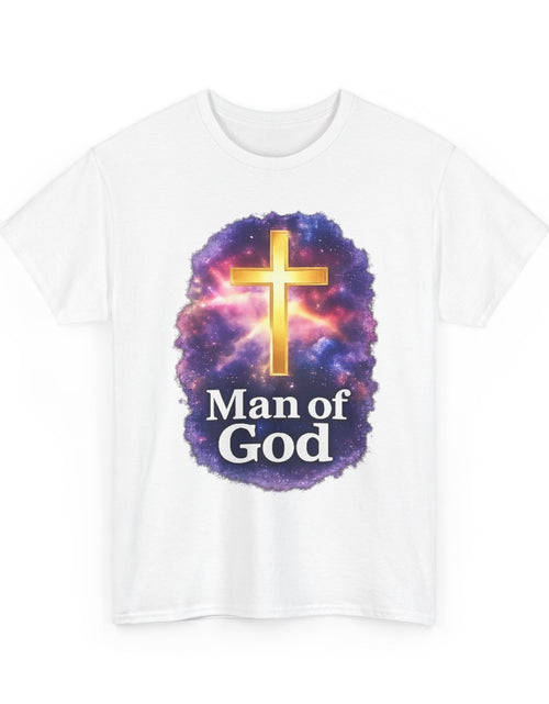 Load image into Gallery viewer, Man of God T-Shirt — Christian Cross  Men &amp; Boys Graphic Tee
