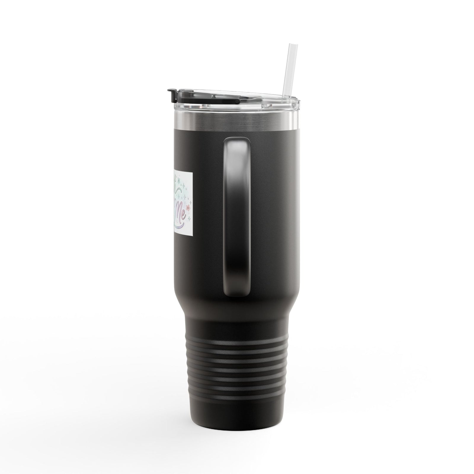 40oz Insulated Travel Mug — "Faith Fuels Me" Inspirational White Tumbler
