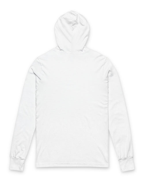 Load image into Gallery viewer, Faith God Strength Hooded Long Sleeve Tee — Christian Inspirational Hoodie Tee
