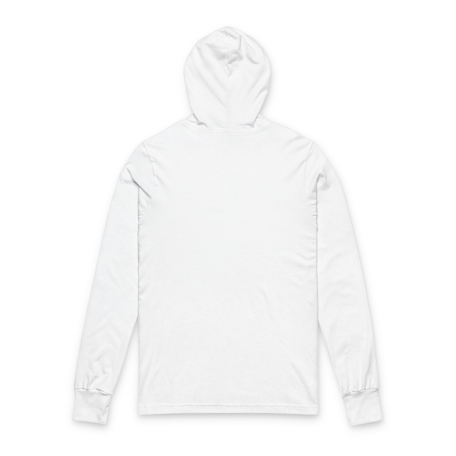 Faith God Strength Hooded Long Sleeve Tee — Christian Inspirational Hoodie Tee