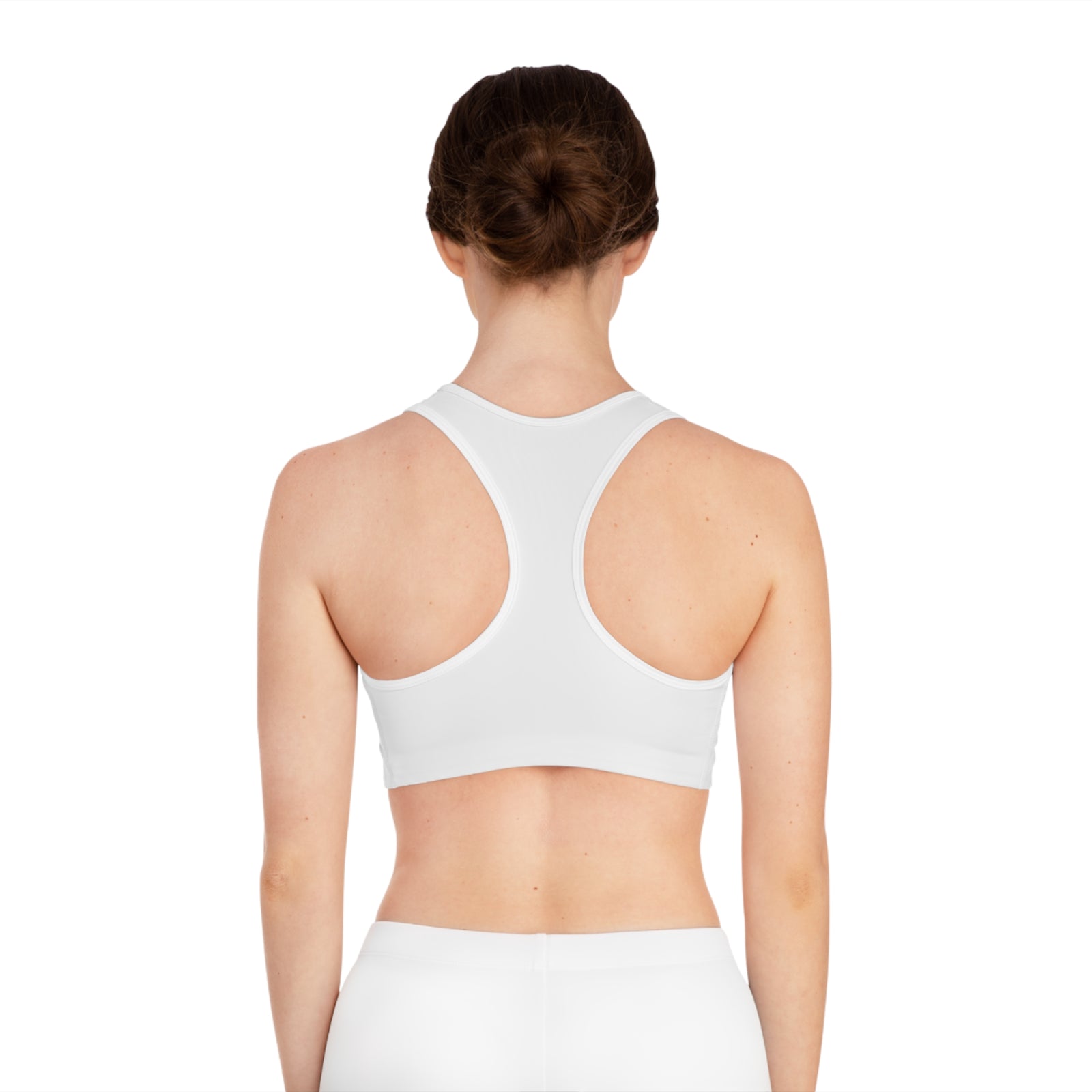 Cross & Barbell Sports Bra — Faith Fitness Patterned Athletic Crop For Women & Girls