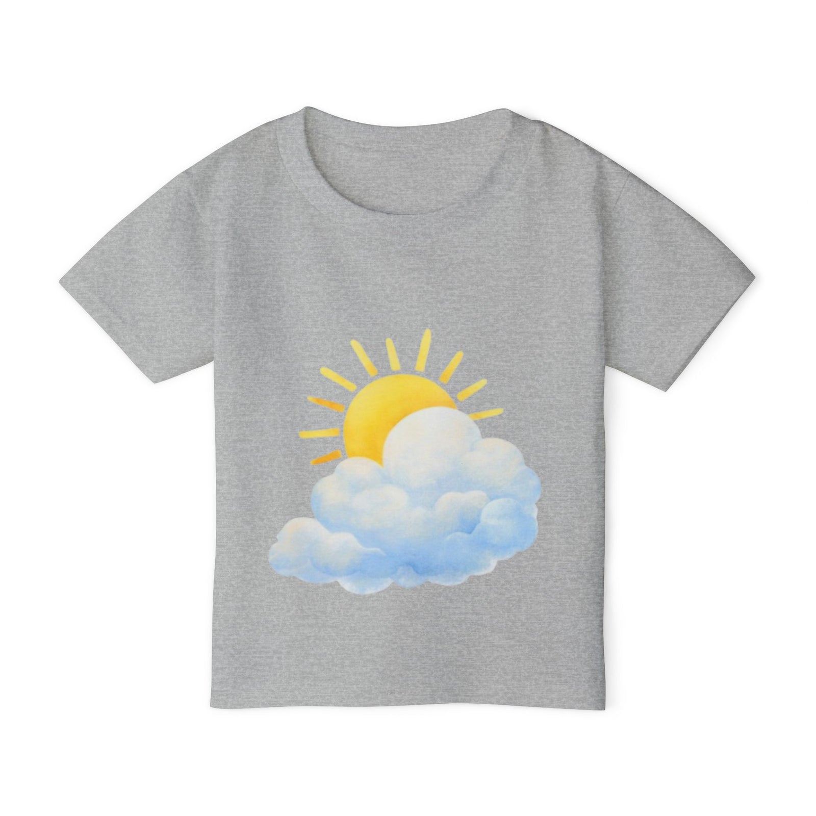 Sunny Cloud Toddler T‑Shirt — Cute Sun & Cloud Graphic Tee for Kids