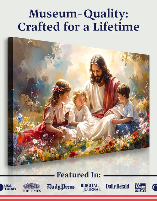 Load image into Gallery viewer, Jesus With Children Faith Wall Art II
