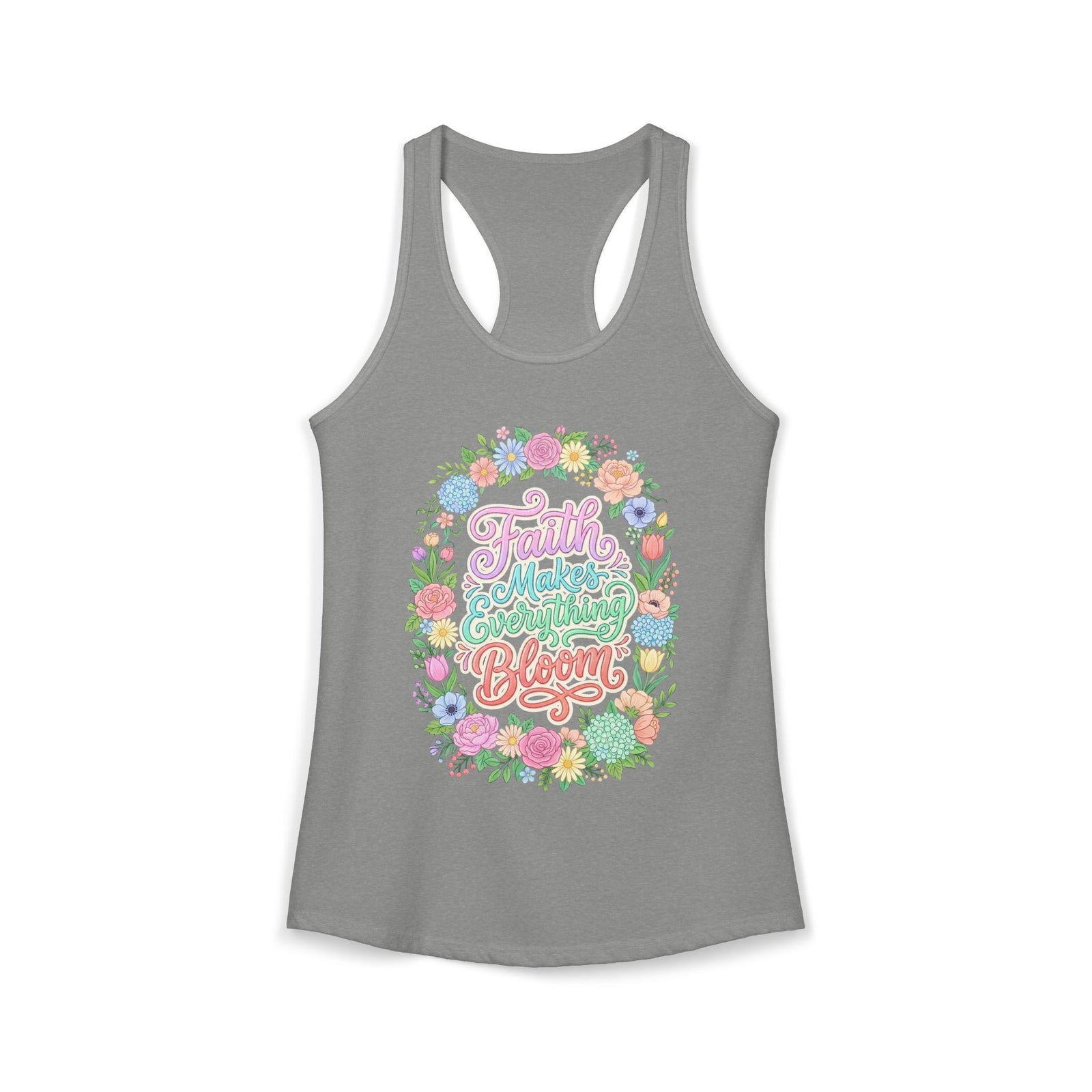 Faith Over Fear Women's Christian Tank Top – Inspirational Faith Shirt – Christian Summer Apparel