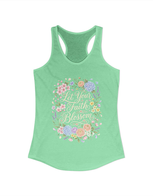 Load image into Gallery viewer, Grow in Grace Women's Christian Tank Top – Inspirational Faith Shirt – Floral Christian Summer Apparel

