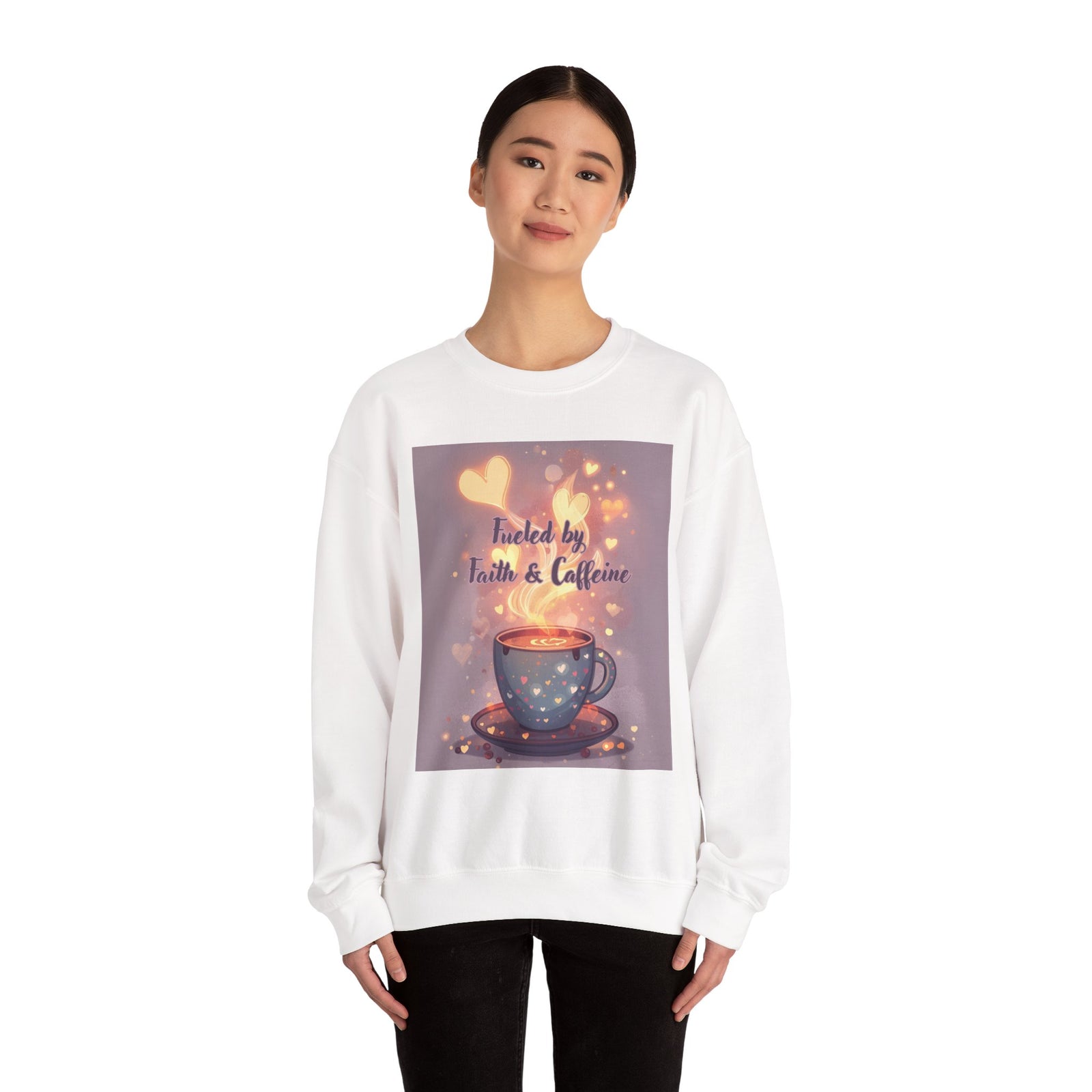 Fueled by Faith & Caffeine| Coffee Lover Faith Fueled - Woman's Crewneck Sweatshirt