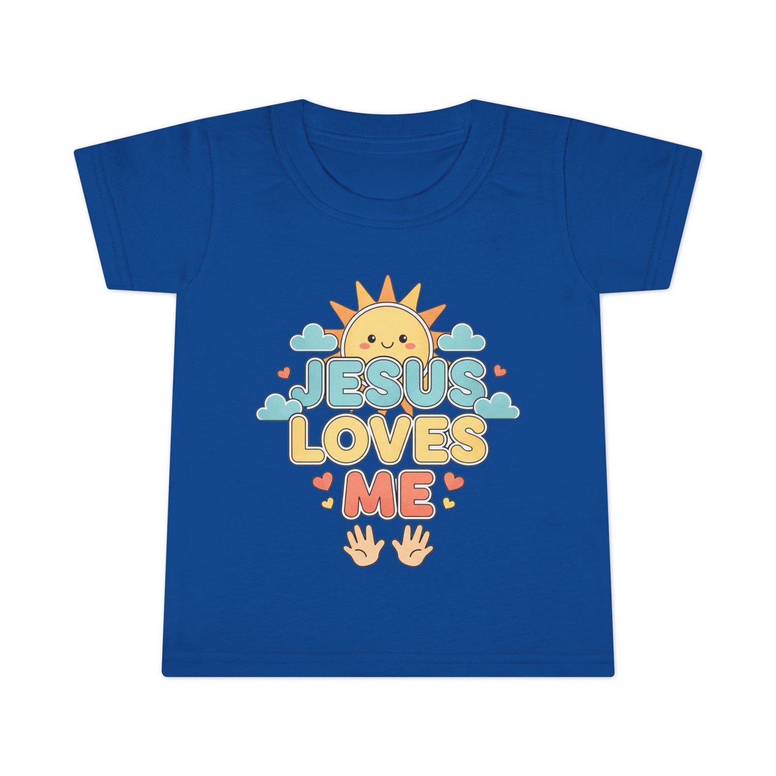 Toddler T-Shirt — "Jesus Loves Me" Cute Sun Christian Tee for Kids