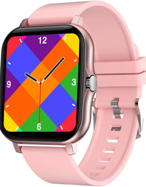 Load image into Gallery viewer, Smart Fitness Tracker Watch for Android/Ios - IP68, Heart Rate/Blood Oxygen/Sleep Monitoring, 8 Sports Modes, Breath Training, Weather Updates - 1.69-Inch Display for Men and Women (Rose Gold)
