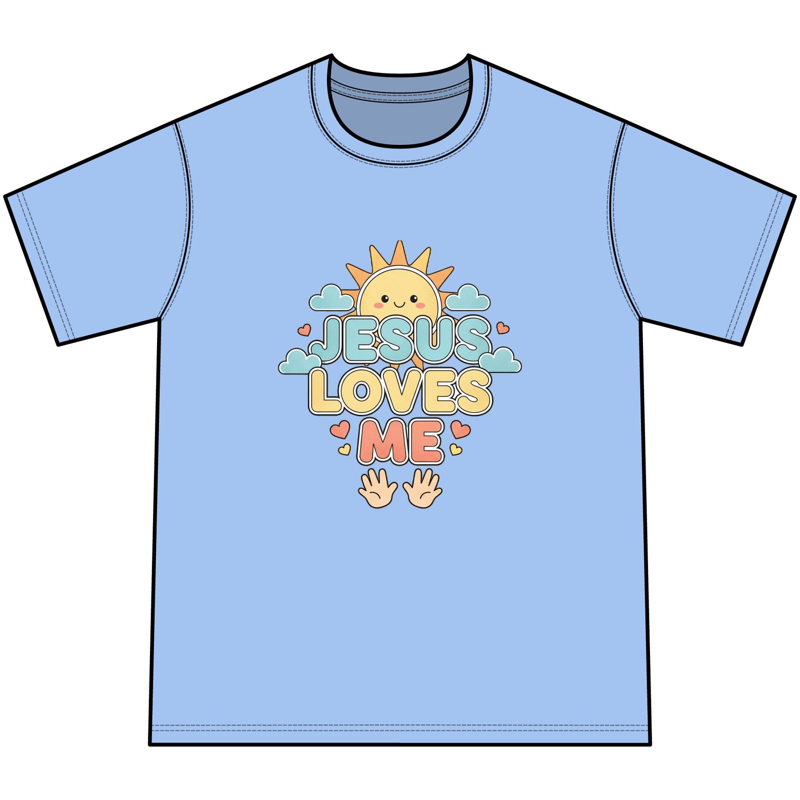 Jesus Loves Me Youth Tie-Dye Faith Inspired Tee Shirt