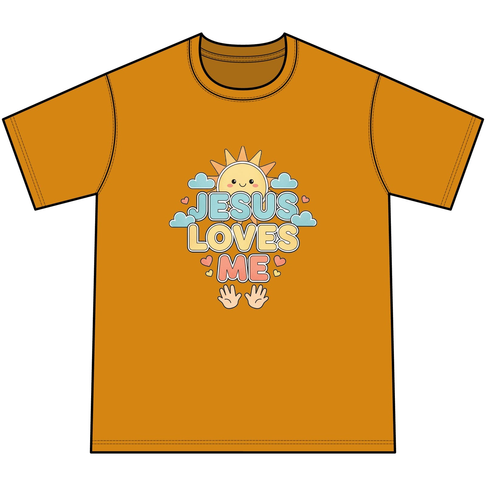 Jesus Loves Me Youth Tie-Dye Faith Inspired Tee Shirt