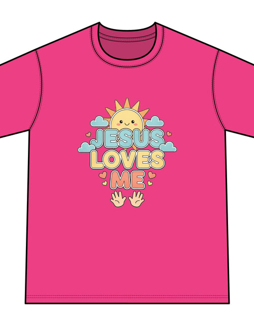 Load image into Gallery viewer, Jesus Loves Me Youth Tie-Dye Faith Inspired Tee Shirt
