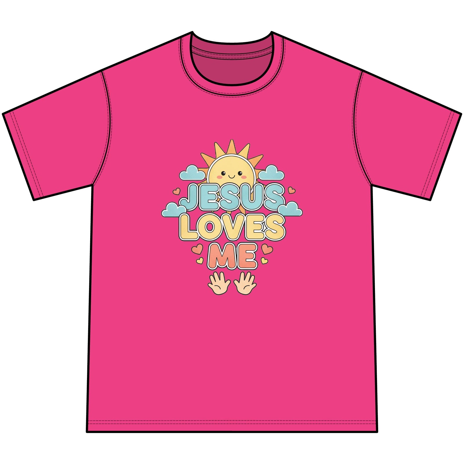 Jesus Loves Me Youth Tie-Dye Faith Inspired Tee Shirt