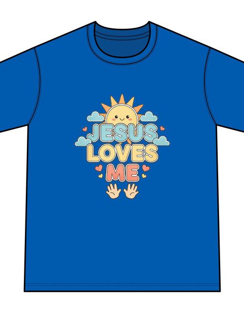 Load image into Gallery viewer, Jesus Loves Me Youth Tie-Dye Faith Inspired Tee Shirt
