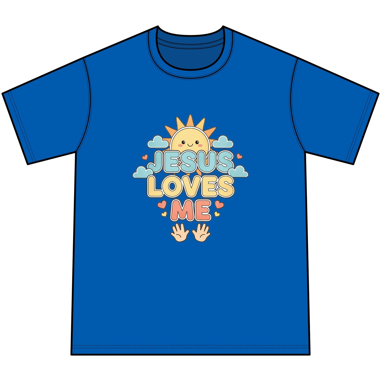 Jesus Loves Me Youth Tie-Dye Faith Inspired Tee Shirt