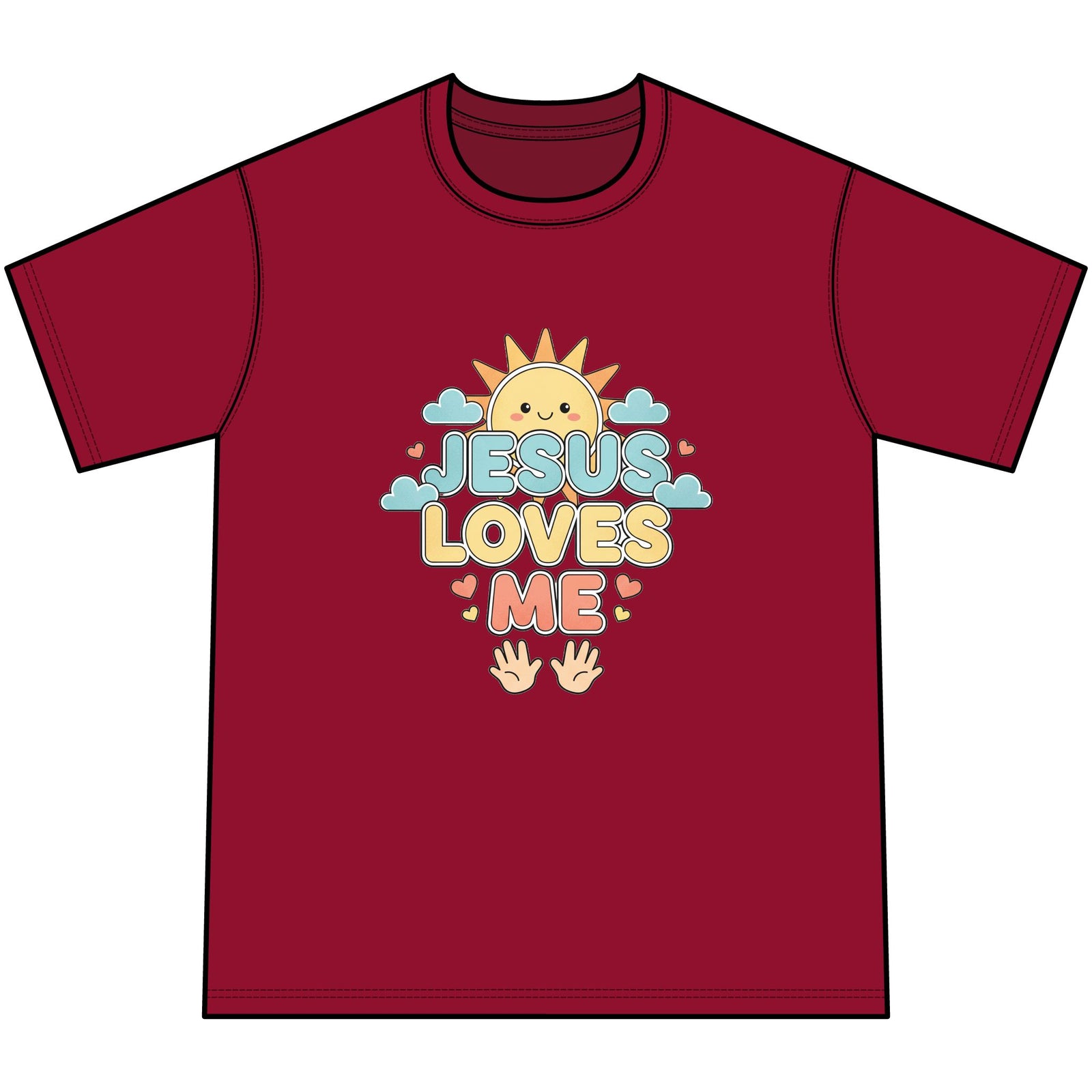 Jesus Loves Me Youth Tie-Dye Faith Inspired Tee Shirt