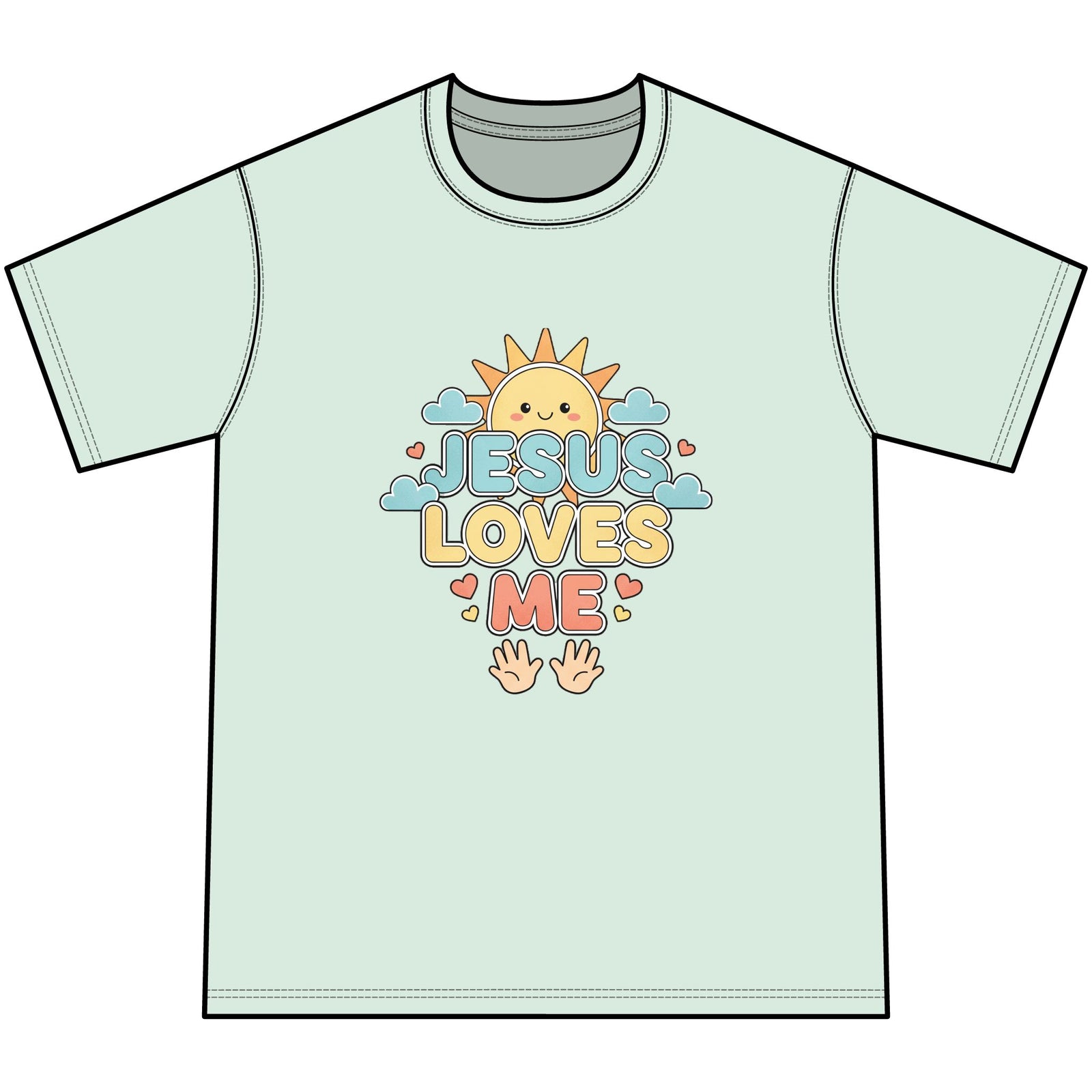 Jesus Loves Me Youth Tie-Dye Faith Inspired Tee Shirt