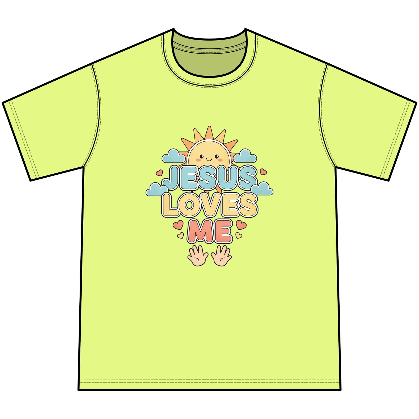 Jesus Loves Me Youth Tie-Dye Faith Inspired Tee Shirt