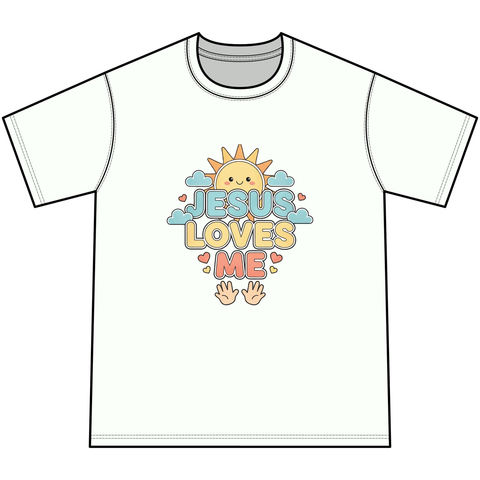 Jesus Loves Me Youth Tie-Dye Faith Inspired Tee Shirt