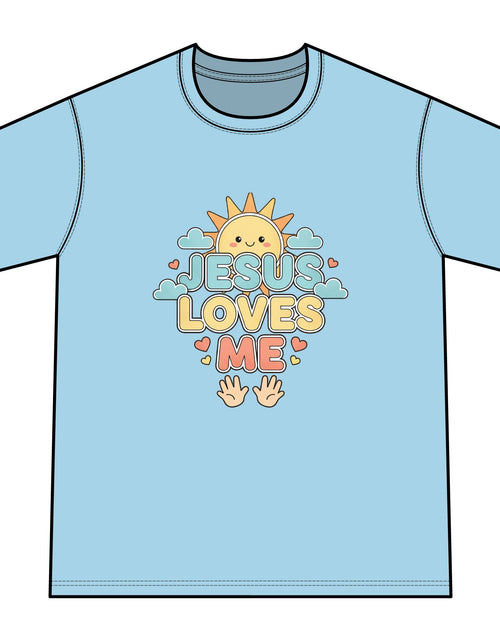 Load image into Gallery viewer, Jesus Loves Me Youth Tie-Dye Faith Inspired Tee Shirt
