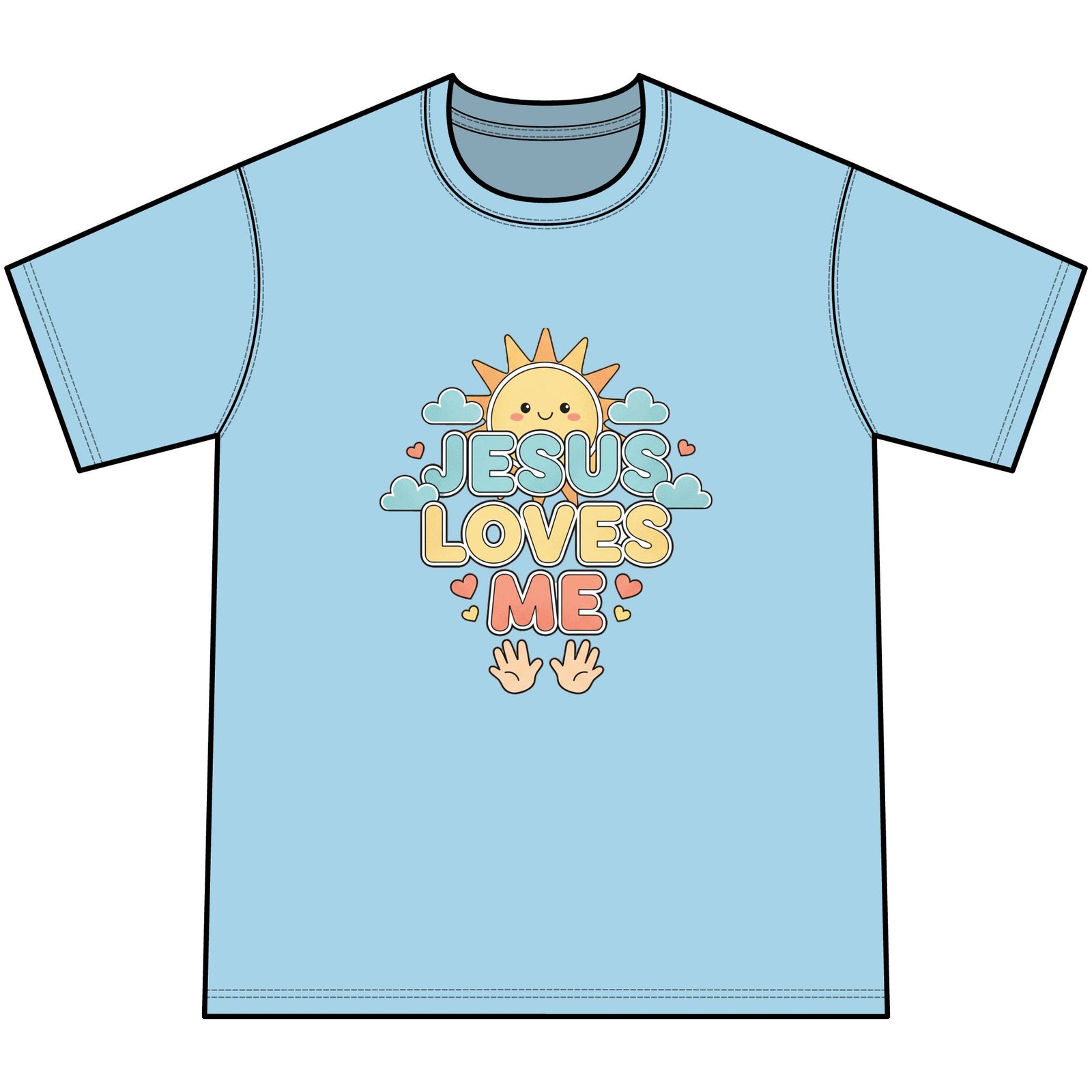 Jesus Loves Me Youth Tie-Dye Faith Inspired Tee Shirt