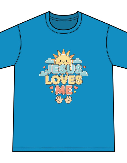 Load image into Gallery viewer, Jesus Loves Me Youth Tie-Dye Faith Inspired Tee Shirt
