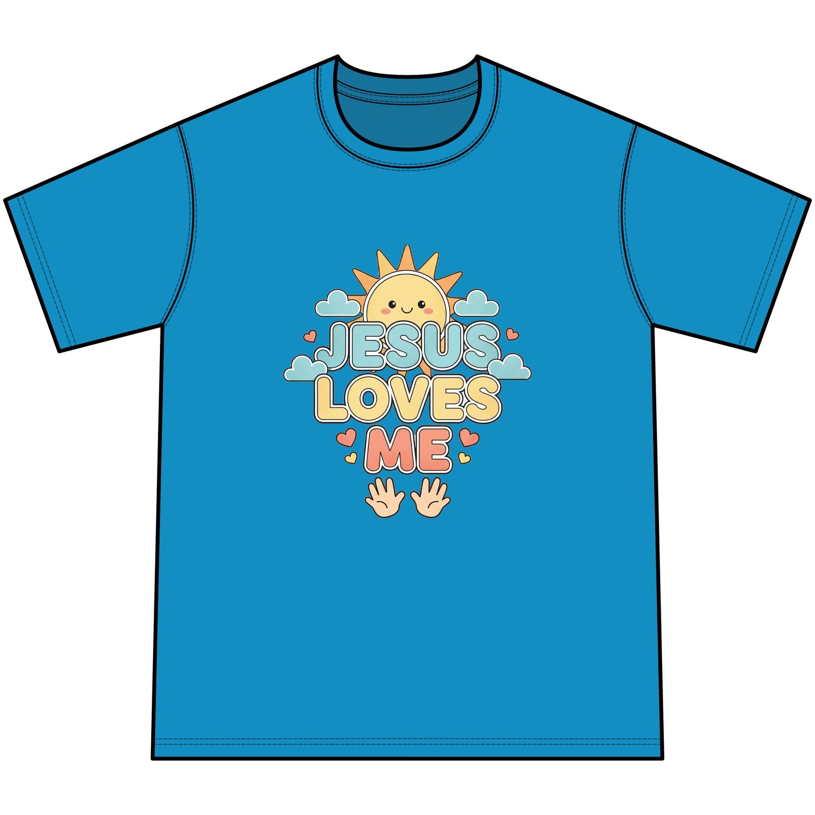 Jesus Loves Me Youth Tie-Dye Faith Inspired Tee Shirt