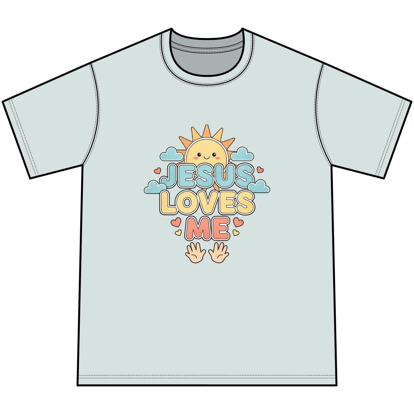Jesus Loves Me Youth Tie-Dye Faith Inspired Tee Shirt