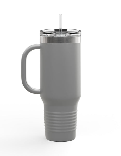 Load image into Gallery viewer, 40oz Insulated Travel Mug — "Faith Fuels Me" Inspirational White Tumbler
