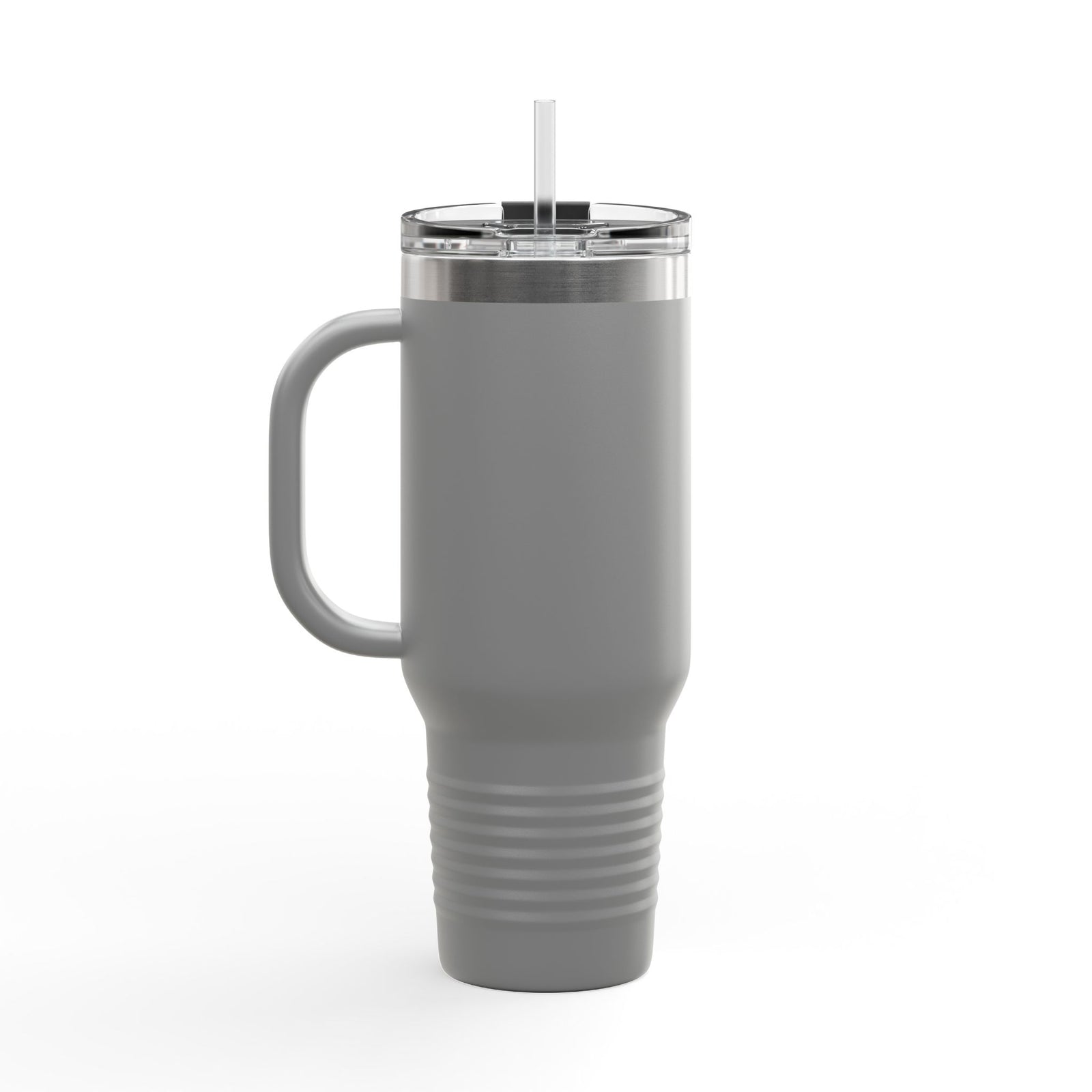 40oz Insulated Travel Mug — "Faith Fuels Me" Inspirational White Tumbler