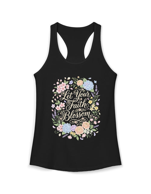 Load image into Gallery viewer, Grow in Grace Women's Christian Tank Top – Inspirational Faith Shirt – Floral Christian Summer Apparel
