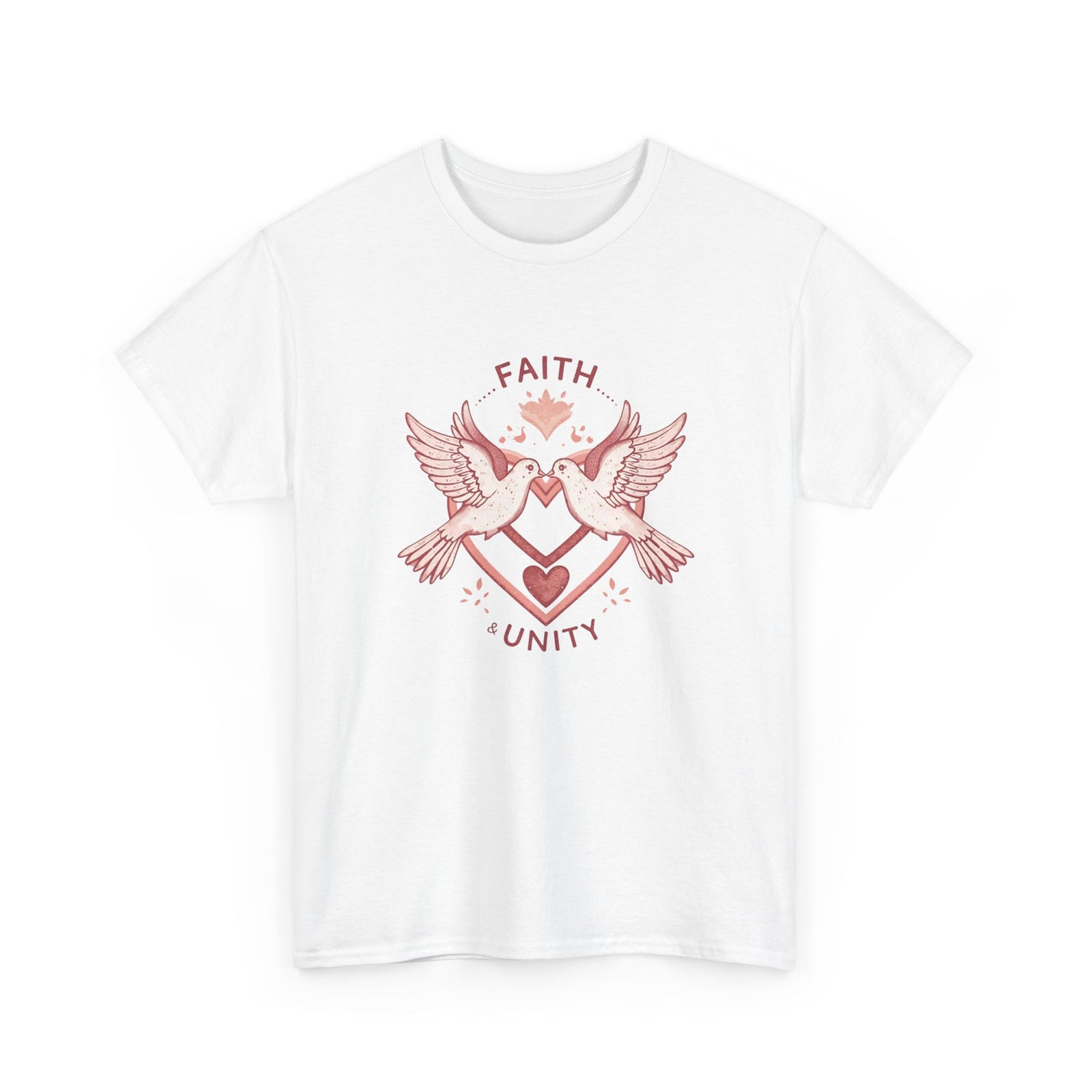 Faith & Unity Dove T-Shirt — Vintage Love Heart Graphic Tee