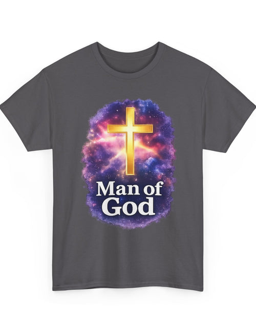 Load image into Gallery viewer, Man of God T-Shirt — Christian Cross  Men &amp; Boys Graphic Tee
