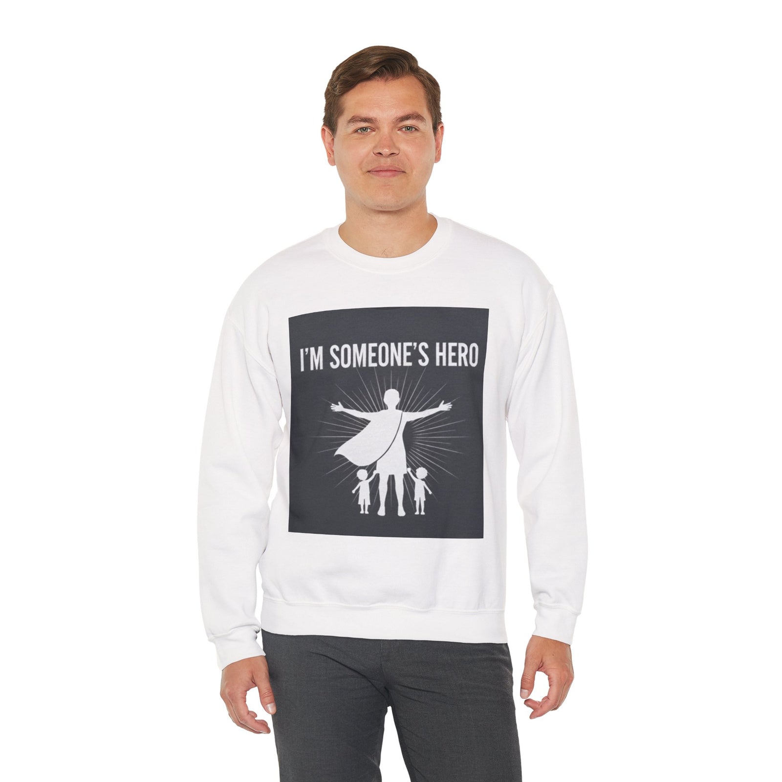I'm Someone's Hero Unisex Heavy Blend™ Crewneck Sweatshirt