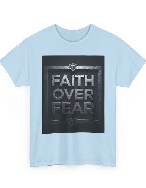 Load image into Gallery viewer, Faith Over Fear T-Shirt — Inspirational Christian Tee with Bold Typography For Men &amp; Women
